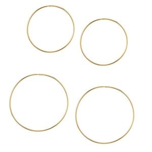 Jennie Kwon Designs Hollow Hoops - Small pair